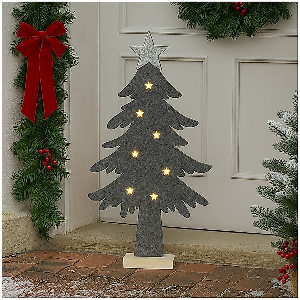 HTI-Living Weihnachtsfigur LED Tannenbaum Filz (Stück, günstig online kaufen