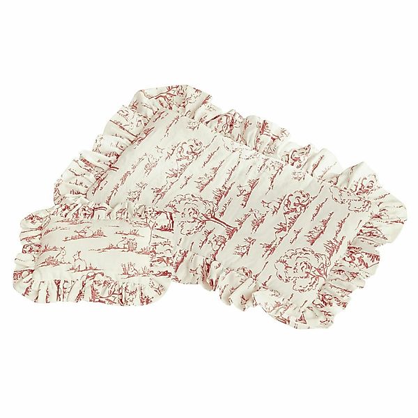 Mirabeau Puppen Bettwäsche Puppenbettwäsche Fleurine creme/rot günstig online kaufen