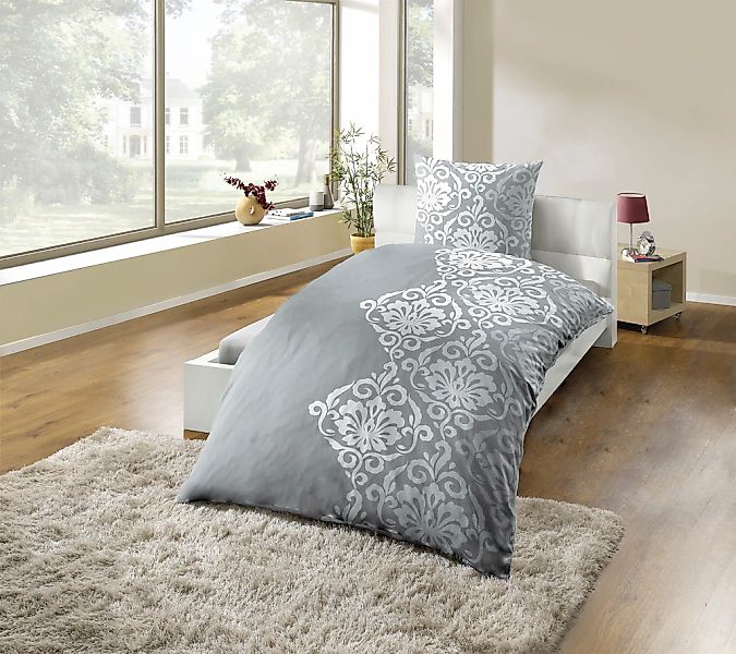 KiNZLER Bettwäsche "Bettwäsche Polycotton Flanell Bettwäsche" 2 Stk. tlg. b günstig online kaufen