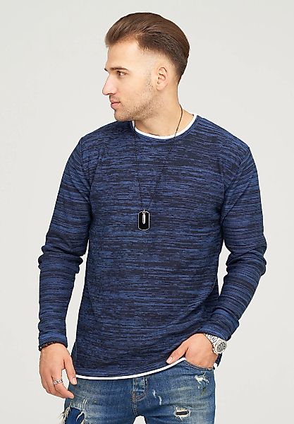 behype Strickpullover "TAAVI", in melierter Optik günstig online kaufen