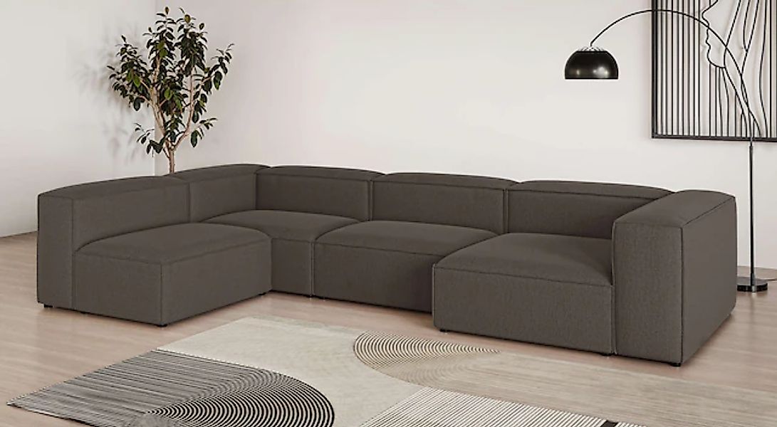 INOSIGN Wohnlandschaft »HAILY U-Form mit Ottomane links/rechts, Maße B/T/H: günstig online kaufen