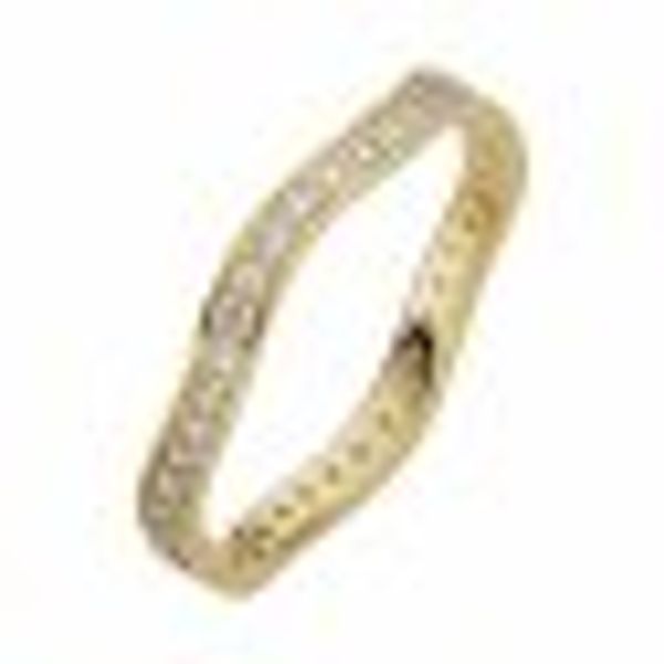 Ring 333/- Gelbgold glanz synth. Zirkonia günstig online kaufen