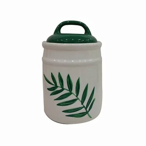 Neuetischkultur Vorratsdose 1,09 Liter Keramik gemustert grün/weiß günstig online kaufen