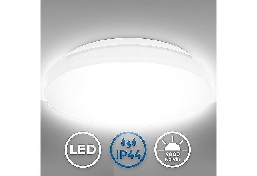 B.K.Licht Deckenleuchte LED Deckenlampe weiß modern energieeffizient Küche günstig online kaufen