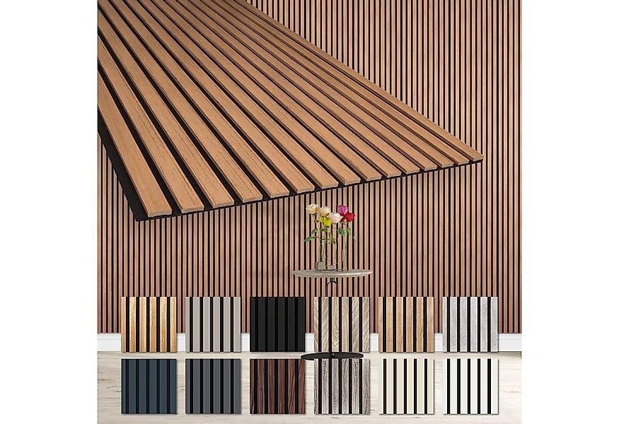 Hexim Wanddekoobjekt AP09 (Akustikpaneele 4 Stück 278x60cm Holz Comfort - f günstig online kaufen