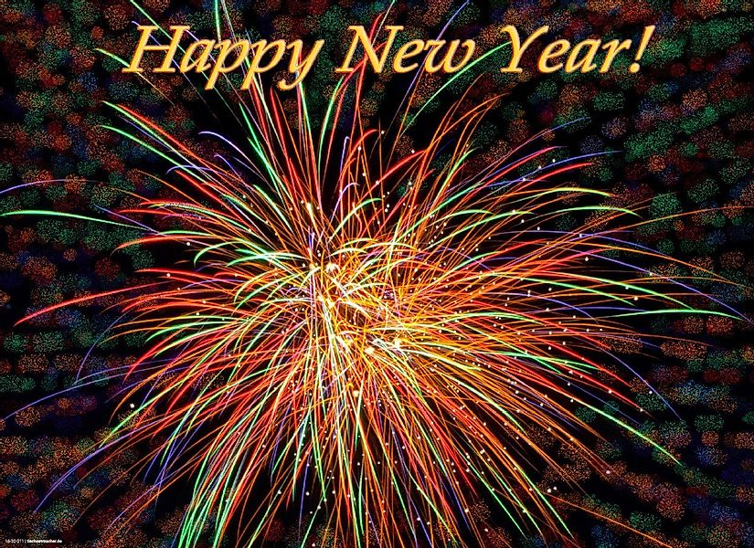 Tischsetmacher Platzset Silvester - Happy New günstig online kaufen