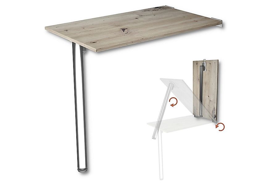 KDR Produktgestaltung Klapptisch 80x50 Wandklapptisch Esstisch Küchentisch günstig online kaufen