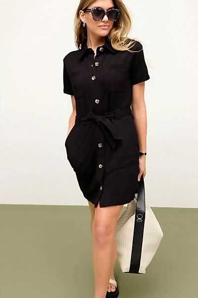 Next Jerseykleid Strukturiertes Kleid im Utility-Stil mit Gürtel (1-tlg) günstig online kaufen