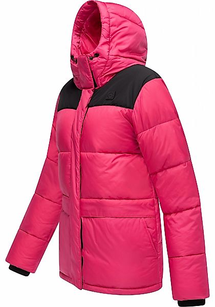 Ragwear Anorak "Wikesh" mit Kapuze stylische Winter Steppjacke mit Colourbl günstig online kaufen