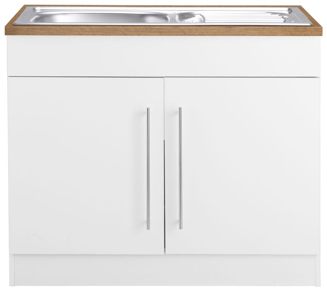 KOCHSTATION Spülenschrank "KS-Samos" 100 cm breit, inkl. Einbauspüle günstig online kaufen