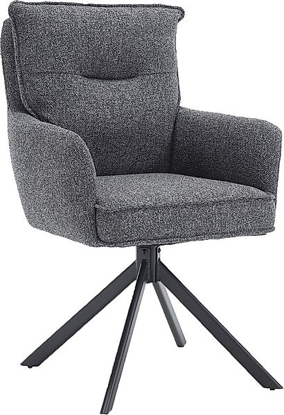 SalesFever Esszimmerstuhl »Austin - Armlehnstuhl mit hochwertiger Taschenfe günstig online kaufen