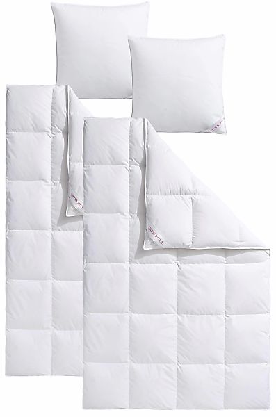 Haeussling Daunenbettdecke + Kopfkissen "Swiss Royal" Bettdecken-Set mit Ko günstig online kaufen