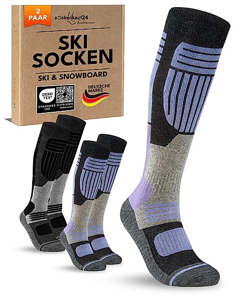 sockenkauf24 Skisocken Merino Damen 2 Paar günstig online kaufen