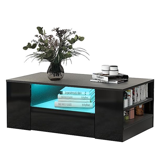 MODFU Couchtisch Wohnzimmertisch (Hochglanz Sofatisch mit günstig online kaufen
