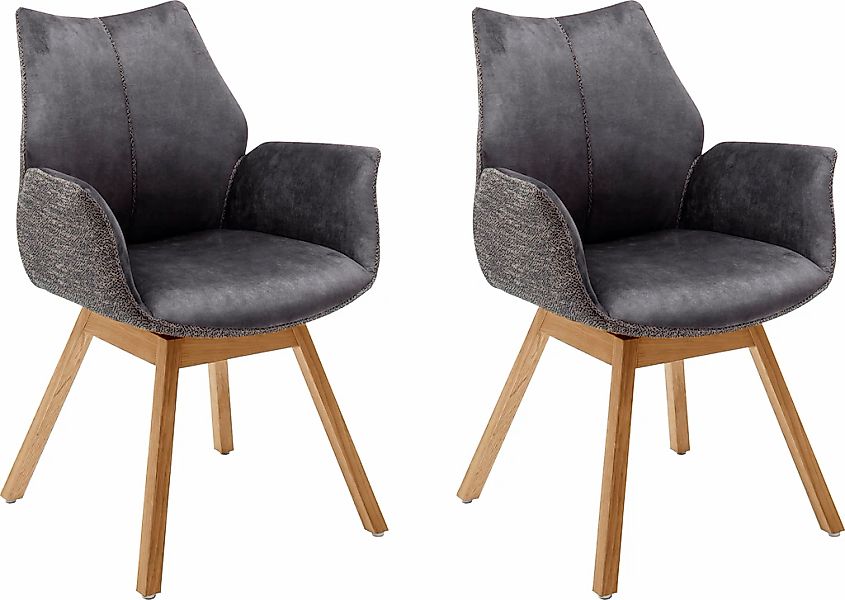 MCA furniture Armlehnstuhl "Tacoma" (Set) 2 Stk.2er Set in Vintage Velourso günstig online kaufen