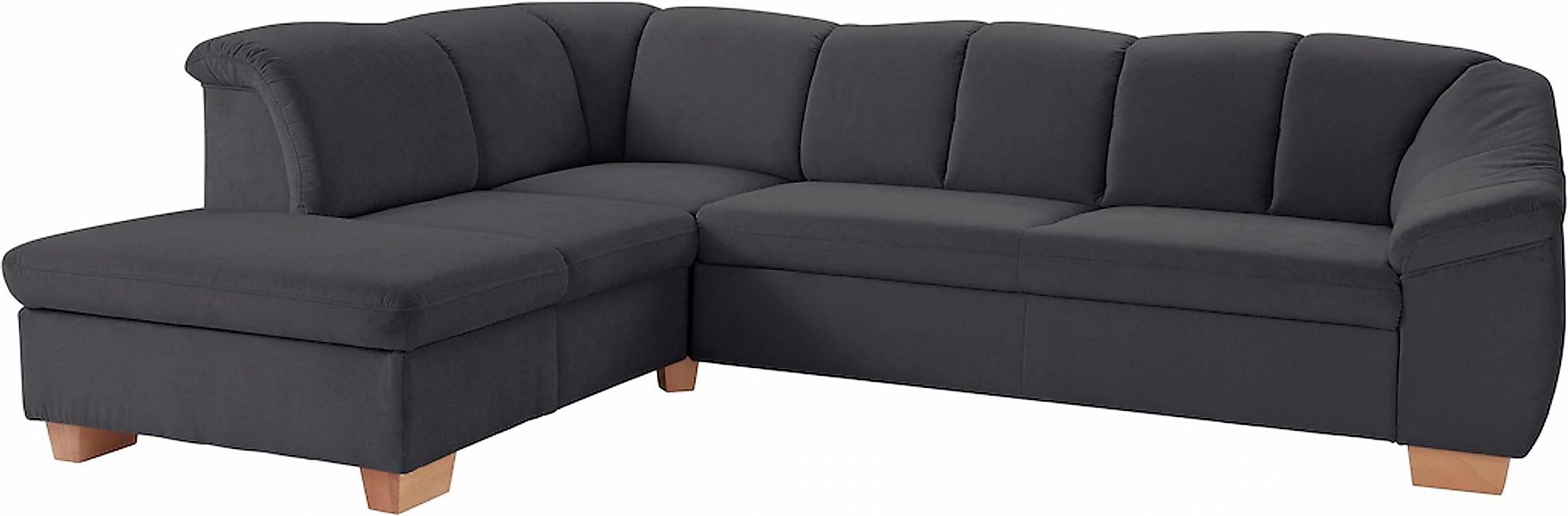 sit&more Ecksofa »Santo L-Form«, mit Federkern, wahlweise mit Bettfunktion günstig online kaufen