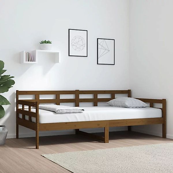 Vidaxl Tagesbett Honigbraun Massivholz Kiefer 90x190 Cm günstig online kaufen