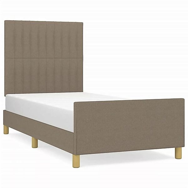 vidaXL Bettgestell mit Kopfteil Taupe 80x200 cm Stoff Modell 71347782 günstig online kaufen