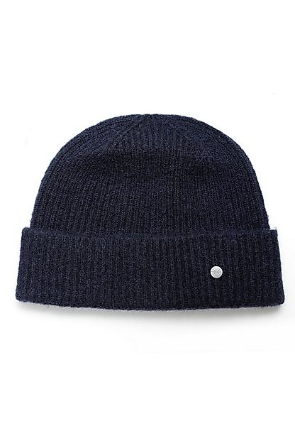 PEARLWOOD Strickmütze MATS Feinripp, Wollanteil, breiter Umschlag, wärmend günstig online kaufen