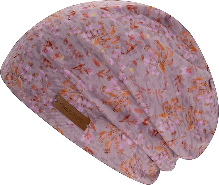 chillouts Beanie Linz Hat Feminine Beanie mit verspieltem Blütenprint günstig online kaufen
