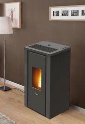 PEGASO Pelletofen Vera Stahl Anthrazit 7 kW mit Automatik günstig online kaufen