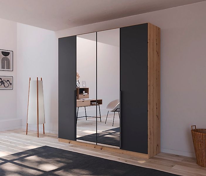 rauch Drehtürenschrank "Kleiderschrank Schrank Garderobe Ankleide DARK&WOOD günstig online kaufen