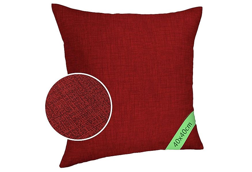 ANRO Dekokissen MrJack Kissenbezug Leinenoptik Deko Kissen Uni, Kissenbezug günstig online kaufen