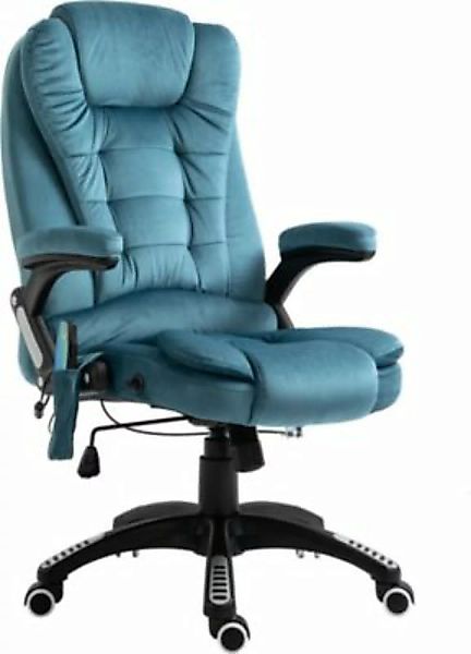 Vinsetto Bürostuhl mit Massage- und Wärmefunktion blau günstig online kaufen