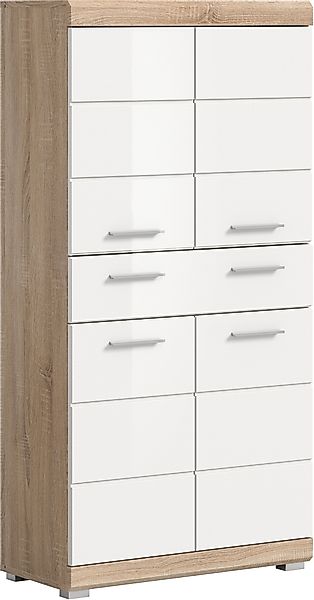 welltime Midischrank "SIENA, Breite 74cm, 4 Türen, 1 Schubkasten, 4 Fächer, günstig online kaufen