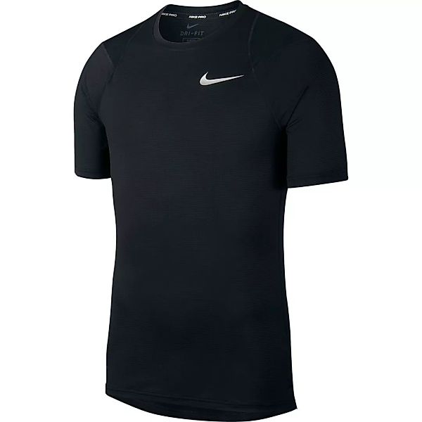 Nike Pro Breathe Kurzarm T-shirt S Black / Black / White günstig online kaufen