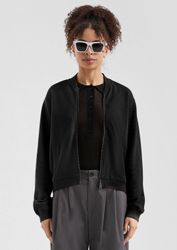 QS Sweatjacke Sweatshirt Sweatshirt im Blousonstyle günstig online kaufen