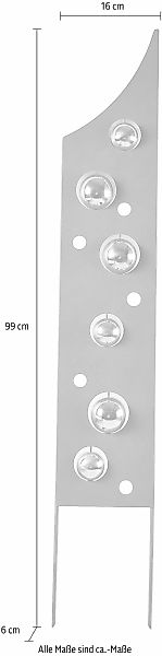 locker Deko-Windrad »Rusty Bubbles«, in Rostoptik, Materialmix, 99 cm hoch günstig online kaufen