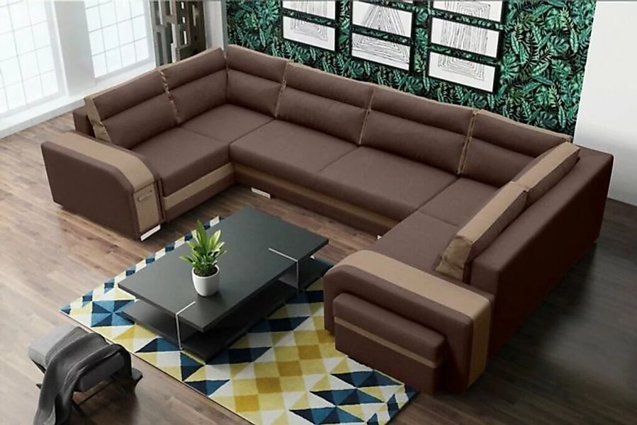 JVmoebel Ecksofa, XXL Wohnlandschaft Ecksofa Sofa Couch Polster Garnitur Ec günstig online kaufen