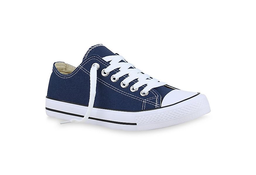 VAN HILL 826093 Sneaker Damen Sneaker Low Basic Canvas Turnschuhe Schnürer günstig online kaufen