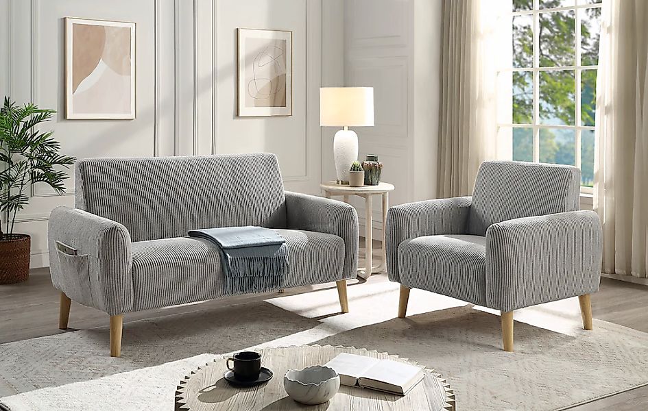 ATLANTIC home collection 2-Sitzer "Moby", mit Federkern, kleiner Tasche und günstig online kaufen