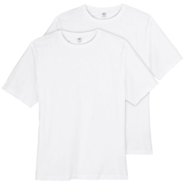 LERROS Rundhalsshirt Große Größen Herren T-Shirt Doppelpack weiß günstig online kaufen