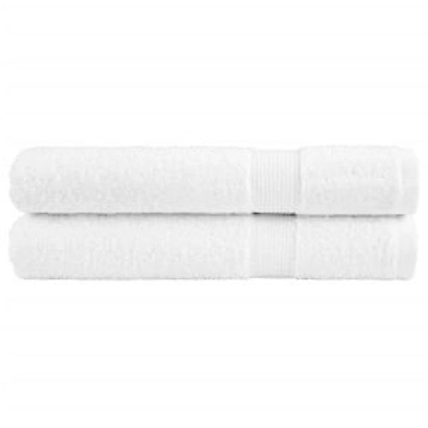 vidaXL Premium-Handtücher 2 Stk Weiß 100x200cm 600 g/m2 100% Baumwolle günstig online kaufen