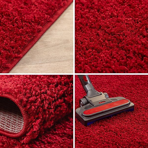 Carpettex Hochflor-Teppich Unicolor - Einfarbig, Läufer, günstig online kaufen