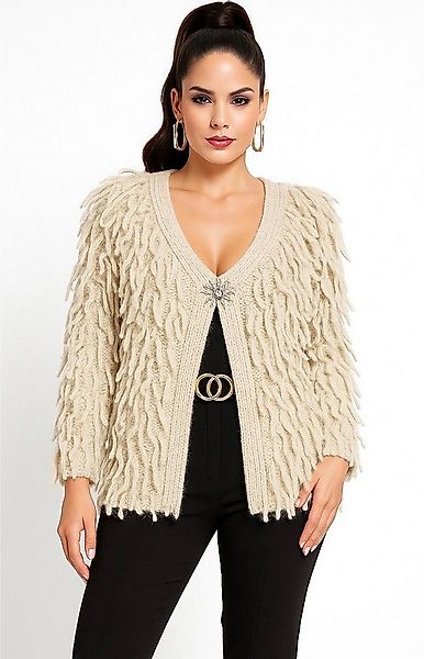 Worldclassca Cardigan WORLDCLASSCA Strickjacke Cardigan Fransen Strickpulll günstig online kaufen