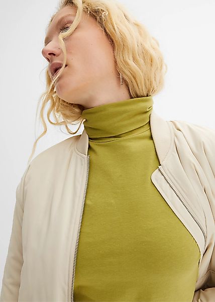 bonprix Langarmshirt "Langarmshirt mit reiner Baumwolle" Langarmshirt mit r günstig online kaufen