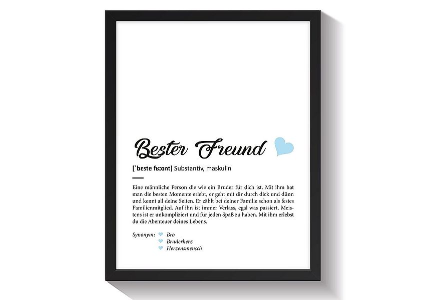 GRAVURZEILE Poster Definition Poster, Kunstdrucke auf DIN A4 Foto-Papier, B günstig online kaufen