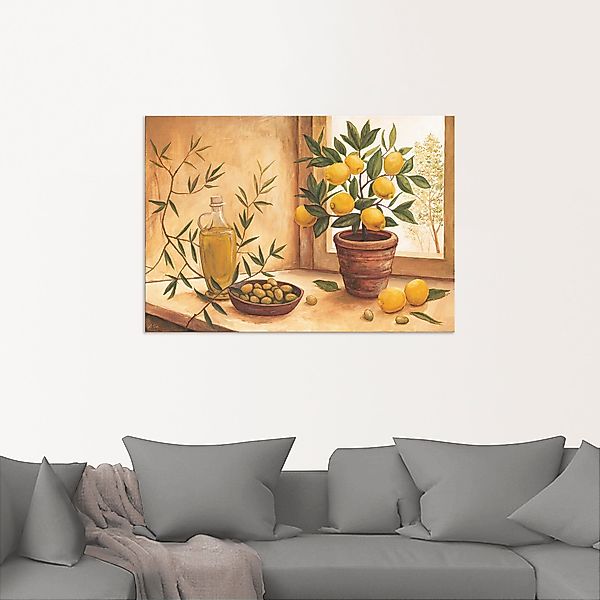 Artland Wandbild "Oliven und Zitronen" Arrangements 1 Stk. tlg. als Alubild günstig online kaufen