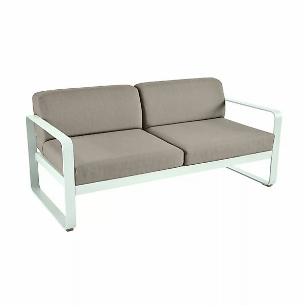 Bellevie Lounge-Sofa 2-Sitzer A7 Gletscherminze B8 Taupegrau günstig online kaufen