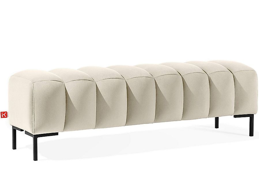 KONSIMO® Polsterbank Bettbank PECCO, Metallbeinen, hergestellt in der EU, h günstig online kaufen