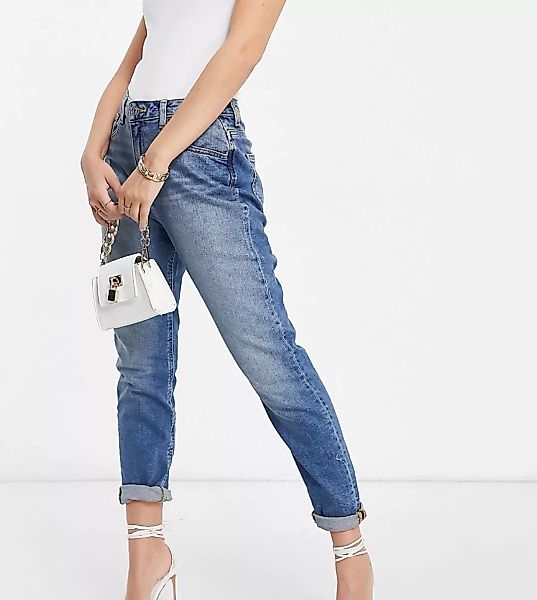 ASOS DESIGN Petite Hourglass – Farleigh – Schmale Mom-Jeans mit hohem Bund günstig online kaufen