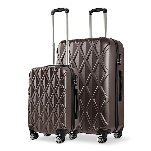 Sparsando Hartschalen-Trolley Hartschalen-Kofferset Premium-Qualität ABS-Ge günstig online kaufen