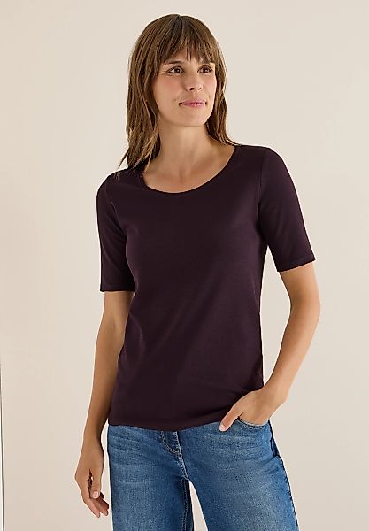Cecil T-Shirt in Unifarbe günstig online kaufen