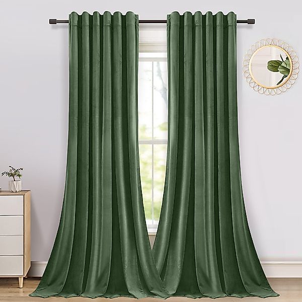 Jibenhome Gardine Verdunklungsgardine,Vorhang blickdicht, (2 St), günstig online kaufen