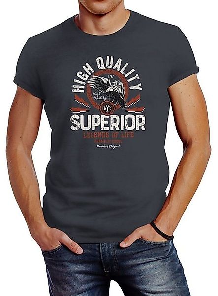 Neverless Print-Shirt Herren T-Shirt Fashion vintage Print Superior Legends günstig online kaufen
