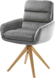 DELIFE Polsterstuhl Abelia-Flex, mit Armlehnen Holzgestell günstig online kaufen